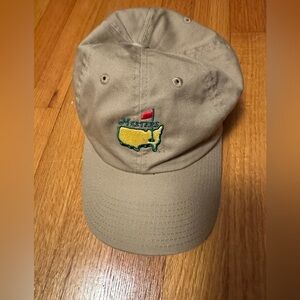 Masters golf Hat Championship Tan adjustable cap